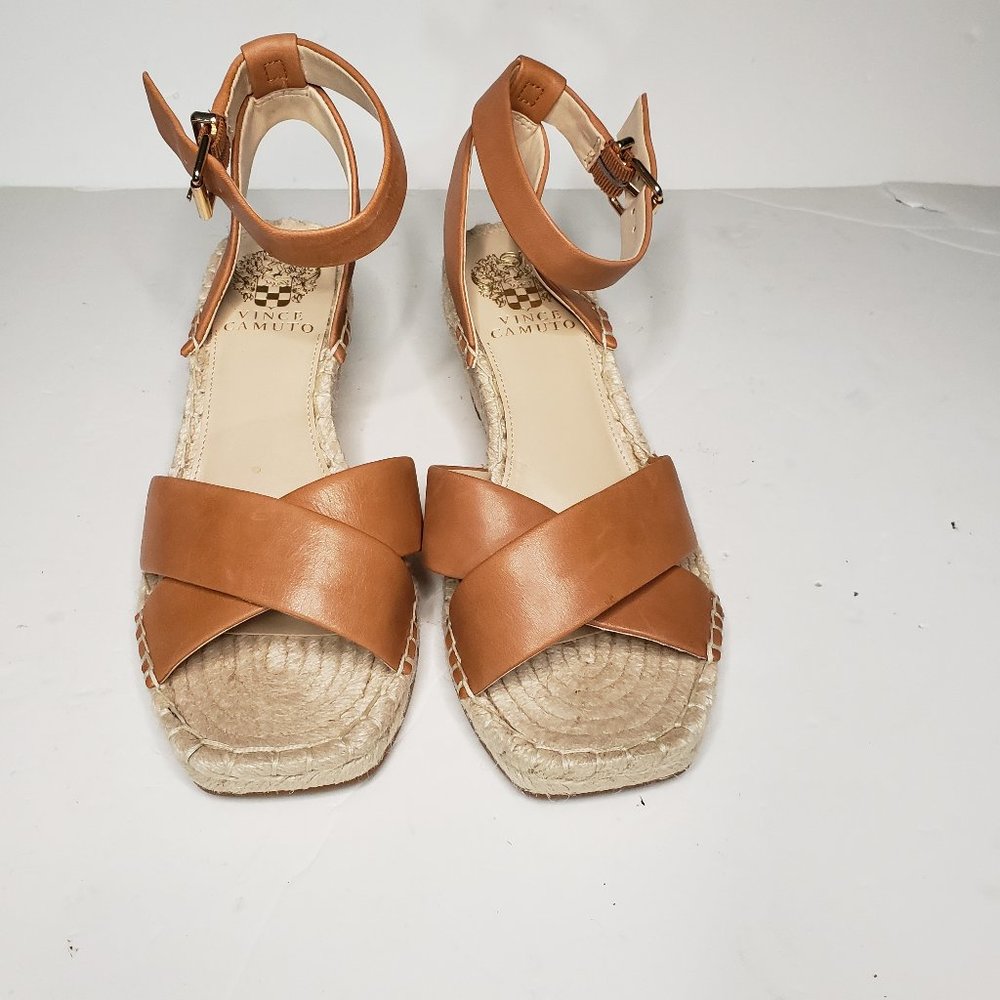 Vince Camuto Womens Josen Brown Espadrilles Shoes 7.5 Wide/38